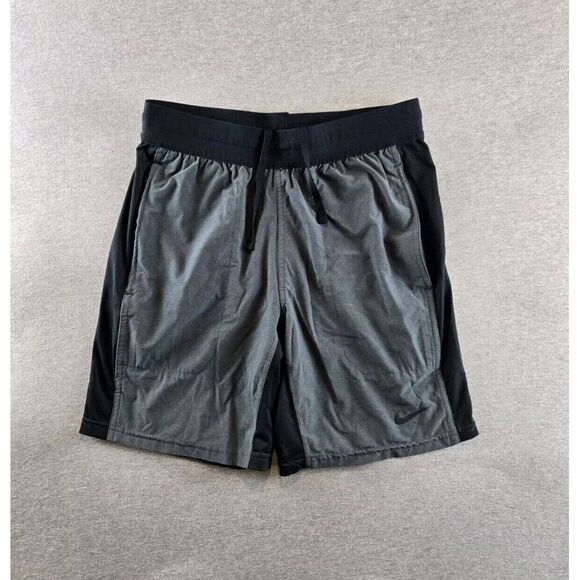 Nike Shorts Men Small Gray Flex Yoga Training Standard Fit‎ Stretch Relaxed - Picture 1 of 10